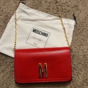 Red Moschino purse